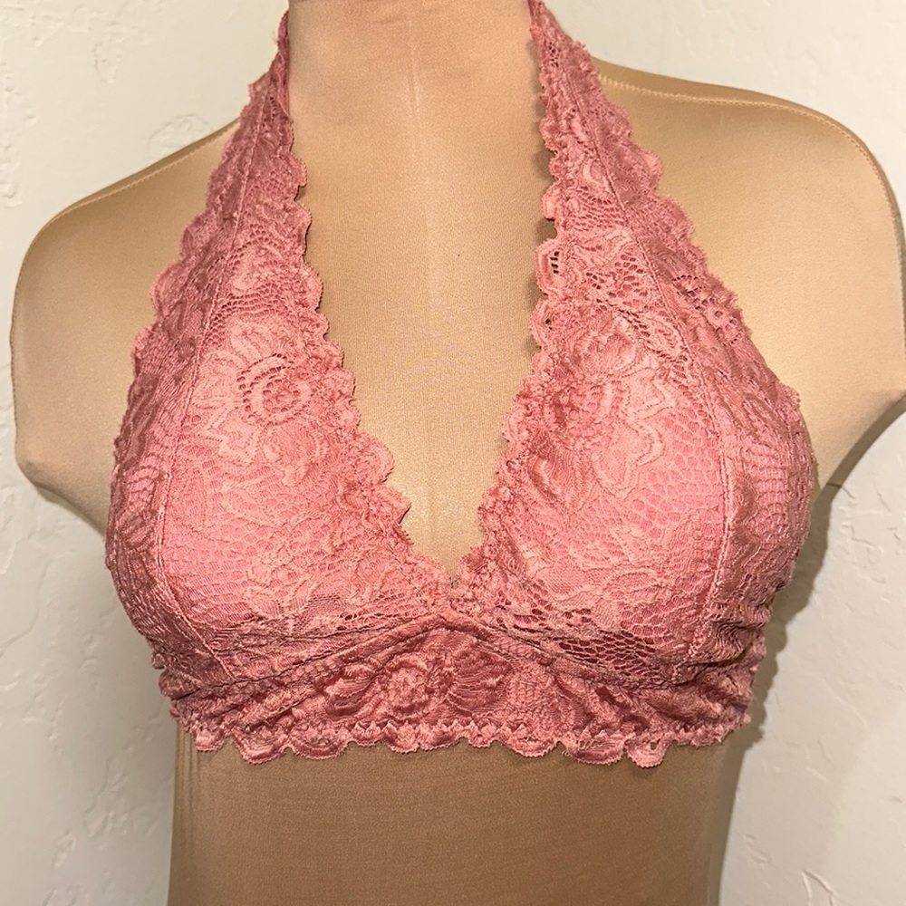 Listicle Rose halter bralette